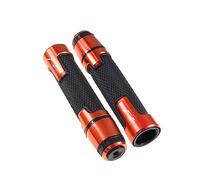 Agarre Para YAMAHA FZ-07 FZ-09 FZ1 FZ6 FZ8 Motocicleta Universal 7/8 "22mm Empuñaduras De Manillar Extremos Tapas De Manillar Tapones De Barra De Mano cubierta del manillar(Orange)