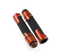 Agarre Para Yamaha FZR600R 1989-1999 FZR600 Motocicleta 7/8 "22mm Antideslizante Manillar Puños Extremos Tapas De Manillar Tapones De Barra De Mano cubierta del manillar(Orange1)