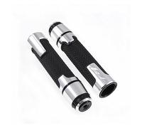 Agarre Para Yamaha Make 1000 Fzs600 150 Fz1 Fz6 Fz8 Fz Universal 7/8 "22mm Barra De Guía De Mango De Aluminio Antideslizante Para Motocicleta cubierta del manillar(Silver)