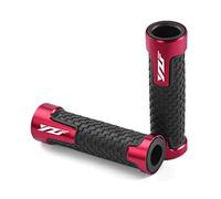 Agarre Para Yamaha R1 R3 R6 R15 R125 R25 Accesorios Motocicleta Patín Manillar Agarre Acelerador CNC Agarre Todos Los Años cubierta del manillar(Red)