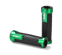 Agarre Para YAMAHA YZF R1 R25 R3 R6 2017 2018 2019 2020 Universal 7/8 "22mm Motocicleta Aluminio Antideslizante Manillar Manillar Empuñaduras cubierta del manillar(Green)