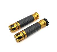 Agarre Para YAMAHA YZF R1 R6 R7 XJR FZ1 FZ6 Motocicleta CNC Universal 7/8 ''22MM Manillar Mano Manillar Tapas Puños Carreras cubierta del manillar(Gold)