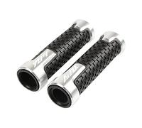 Agarre Para YAMAHA YZF R1 YZF-R1 R1M R1S 1999-2003 2004 2005-2020 Empuñaduras De Manillar De Motocicleta Empuñaduras De Manija Final YZF R1 cubierta del manillar(Silver)