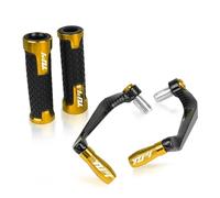 Agarre Para Yamaha YZF R1 YZFR1 YZF-R1M R1M 1998-2021 2019 2020 2018 2017 Empuñaduras De Manillar De Motocicleta Protector De Palancas De Embrague De Freno Protector cubierta del manillar(Gold)