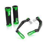 Agarre Para Yamaha YZF R1 YZFR1 YZF-R1M R1M 1998-2021 2019 2020 2018 2017 Empuñaduras De Manillar De Motocicleta Protector De Palancas De Embrague De Freno Protector cubierta del manillar(Green)