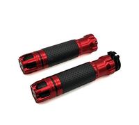 Agarre Universal 22 24MM CNC Manillar De Motocicleta Empuñaduras Extremos De Manillar Para Yamaha FJR1300 FZ1 FAZER YZF R 3 25 6 600R FZR 600 FZ600 cubierta del manillar(Red)
