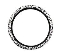 Agarre Volante Funda para Volante de Coche con Estampado Leopardo y Diosa en el Interior, Transpirable, Antideslizante, sin Anillo, para Manillar
