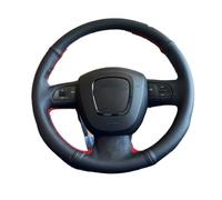 Agarre Volante Funda para Volante de Coche PU Genuino AV&Ant para A3(8P) A4(B8) A5 A8 A8L Q7 RS4 S4 S5 S6 S8 (2007)