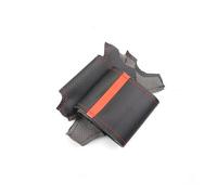 Agarre Volante para A3 8P para Sportback A4 B7 para AV&Ant A6 C6 S4 Funda de Volante Interior Coche Cosida a Mano con Ribete PU y Tira roja