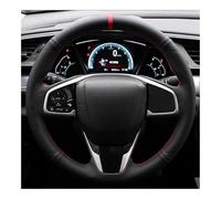 Agarre Volante para Civic 10 2016-2019 para CR-V 2017-2019 para Clarity 2016-2018 Funda para Volante de Coche PU PU Negro