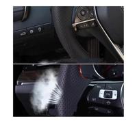 Agarre Volante para E81 E90 M3 E91 E92 E93 E87 E82 E88 X1 E84 Volante de Coche PU Negro Completo Trenzado Cubierta Suave