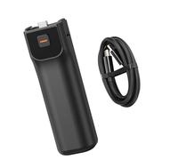 Agarres de extensión de potencia para cámara, paquete de batería recargable, construcción de ABS, mejora la estabilidad de los disparos para bolsillo, 3 empuñaduras de potencia recargables para cámara