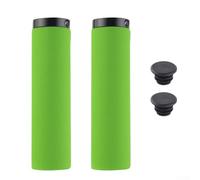 Agarres de manillar de bicicleta, cómodos agarres de gel de silicona antideslizante para MTB Road, aleación de aluminio con esponja de bloqueo (negro, rojo, azul y verde)