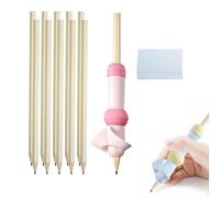 Agarres para lápiz, agarres para lápices para niños | Estudiantes con agarre para los dedos Ayudas de escritura Corrector de postura - Empuñaduras de lápiz para escritura correctiva suave para l