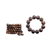 Agarwood 2 Pulseras auténticas de Madera de agar Salvaje de Camboya, Cuentas de oración Mala