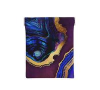 Ágata Abstracta Púrpura, Azul, Oro, Squeeze Top Wallet Bolsa de Almacenamiento para Mujer Monedero pequeño Bolsa de Cambio