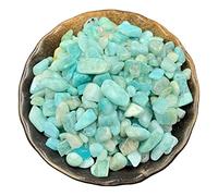Ágata de amatista de cristal natural irregular piedra mineral espécimen de grava adecuado acuario decoración del hogar, artesanías, amazonita, 100 g