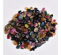 Ágata de amatista de cristal natural irregular piedra mineral espécimen de grava adecuado acuario decoración del hogar artesanía, turmalina, 100 g