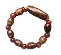Agata tibetana Nine Eyes Dzi Bead Bracelet Bangle