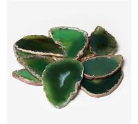 Ágatas de ónix natural irregular rebanada de geoda sin agujero piedra decoración del hogar encontrar regalos minerales 1 uds, NO.1 verde, 50-80mm