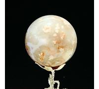 Agate Ball Quartz Crystal Ball Decoration Ornaments (Size : 350-400g)