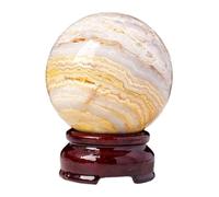 Agate Crystal Ball for Home Decor,Crystal Quartz Stones Sphere with Stand,Round Crystals for,Office Decoration Balls,45~50mm