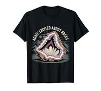 Agate Excited About Rocks Nerd de geología de Rocas ||- Camiseta