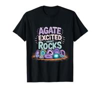 Agate Excited About Rocks Nerd de geología de Rocas |- Camiseta