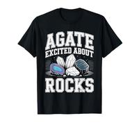 Agate Excited About Rocks Nerd de geología de Rocas |- Camiseta