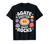 Agate Excited About Rocks Nerd de geología de Rocas - Camiseta