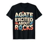 Agate Excited About Rocks Nerd de geología de Rocas - Camiseta