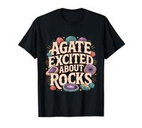 Agate Excited About Rocks Nerd de geología de Rocas |- Camiseta