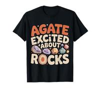 Agate Excited About Rocks Nerd de geología de Rocas - Camiseta