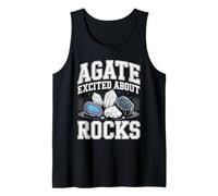 Agate Excited About Rocks Nerd de geología de Rocas |- Camiseta sin Mangas