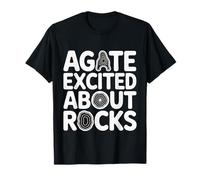 Agate Excited About Rocks Nerd de geología Rock - Camiseta