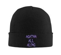 Agatha All Along Logo Harkness Gorro Tejido Gorro Otoño Invierno Cálido Grille Unisex Street Grill Gorra Hombres Mujeres Regalo de cumpleaños