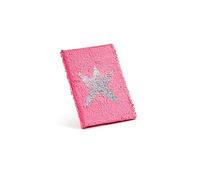 Agatha Ruiz de la Prada Miquelrius - Cuaderno Rígido A5, Tapa Dura, 80 Hojas de 80 g/m², Cubierta de Lentejuelas Reversibles, Colección Estrellas