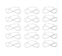 Agatige 15 portatarjetas de mesa, soportes de letreros de mesa estables de alambre de metal, soporte de exhibición de etiquetas para centro de mesa, aniversario, boda, fiesta de cumpleaños (Plata)