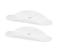 Agatige 2 estantes de Pared de acrílico Blanco, estantes flotantes de acrílico Que ahorran Espacio, Estante de exhibición de Pared para Dormitorio, Sala de Juegos, Sala de Estar, baño