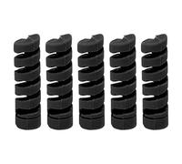 Agatige 5 Fundas Protectoras para Cuadro de Bicicleta, Palanca de Cambios de Bicicleta de Goma, línea de Cambio de Freno, Protector de Carcasa de Cable, Protector de Marco, guías de Tubo (Negra)