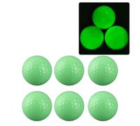 Agatige 6 Pelotas de Golf Brillantes para Deportes nocturnos, Pelota de Golf Luminosa de Doble Capa Que Brillan en la Oscuridad, Pelotas de Golf Fluorescentes duraderas y Luminosas para