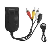 Agatige Adaptador Convertidor de S-Video a HDMI, Cable Adaptador 720P 1080P para PC Portátil TV VHS VCR DVD