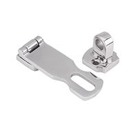 Agatige Boat Anti Rattle Latch, 75mm Stainless Steel Hold Down Clamp Latch Lockable Marine Hatch Hardware Fasteners for Boat