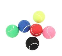Agatige Bolas de Entrenamiento de Tenis de 6 Piezas, Pelota de Tenis de Goma de Cachemir Multicolor para niños prácticas Suaves para jóvenes para Clubes, escuelas, Yoga, acondicionamiento