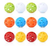 Agatige Bolas de plástico Huecas para práctica de Golfde 72mm, Bolas de Colores de Flujo de Aire Huecas para práctica de Golfde 26 Agujeros para Entrenamiento de Swing deGolf