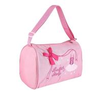 Agatige Bolsa De Ballet para Niños, 27 X 16 X 20 Cm Bolsa De Ballet Baile Niña,Gran Capacidad Ajustable Bolsa De Hombro De Baile para Niña Bordada para Ballet, Danza, Baloncesto (Rosa)