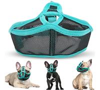 Agatige Bozal de Perro, Bozal para Perros Antimordeduras de Malla de Nailon Cubierta Bucal de Perros Transpirables y Correa Ajustable para Lamer, Masticar, Anti-Mordido(XL)