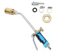 Agatige Cabezal De Antorcha De Soldadura, Pistola De Calentamiento De Soldadura Industrial, Antorcha De Soplete De Soldadura De Encendido, Llama Ajustable para Gas Doméstico (Double Switch)