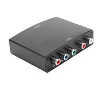 Agatige Convertidor de Audio YPbPr + L/R Adaptador de Audio Vvideo Componente RGB, Convertidor YPbPr a HDMI Cable Adaptador RGB Portátil Transformador ABS 100 240V.(UE Pluy)
