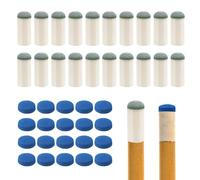 Agatige Kit de Repuesto de Puntas de Palo de Billar, 20 Juegos, 12mm, Ajuste Seguro Universal, Puntas para Tacos de Billar, Accesorios para Taco de Billar